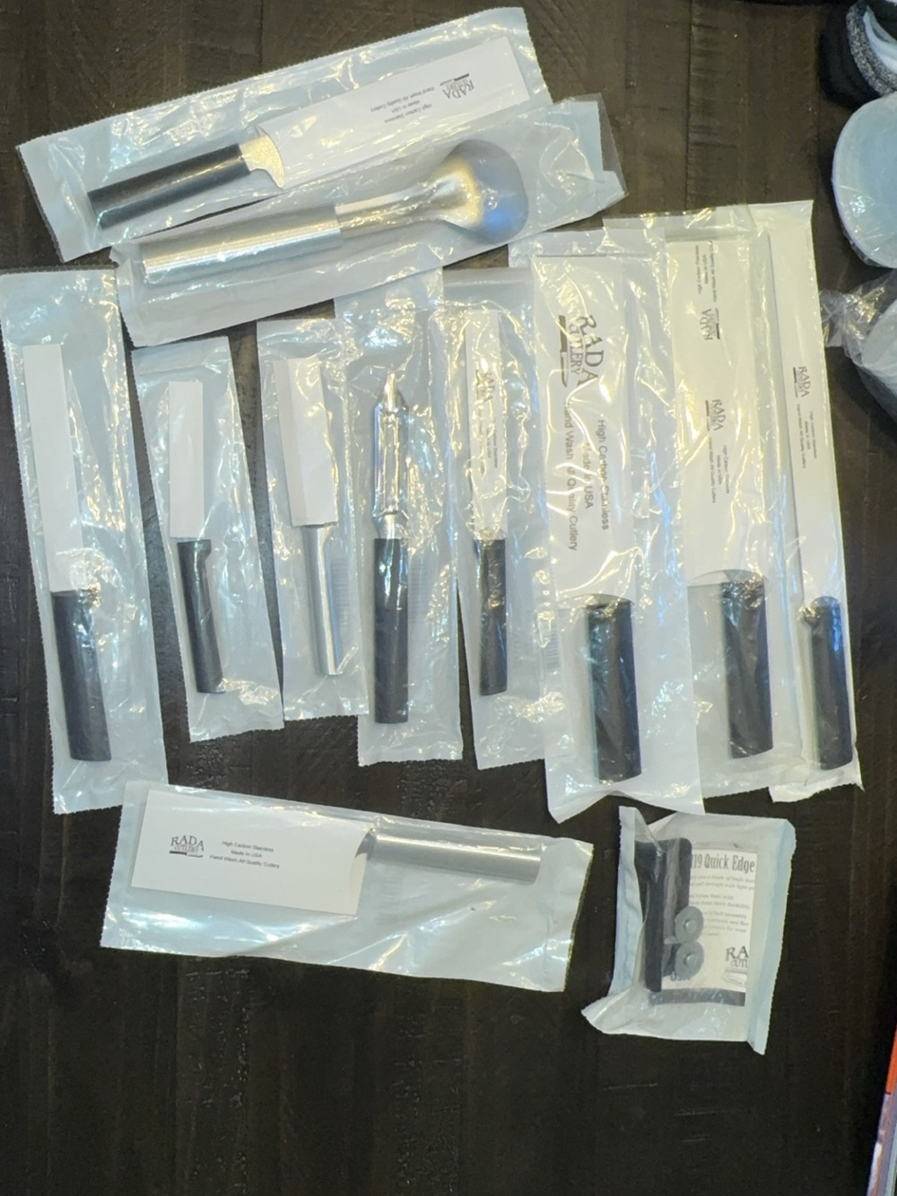 NWT 12PC RADA KITCHEN CUTLERY BUNDLE KNIVES, ICE CREAM SCOOP, PEELER, SHARPENER - Picture 9 of 13